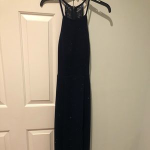 Dazzling navy prom dress